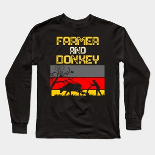 Donkey and Farmer Long Sleeve T-Shirt